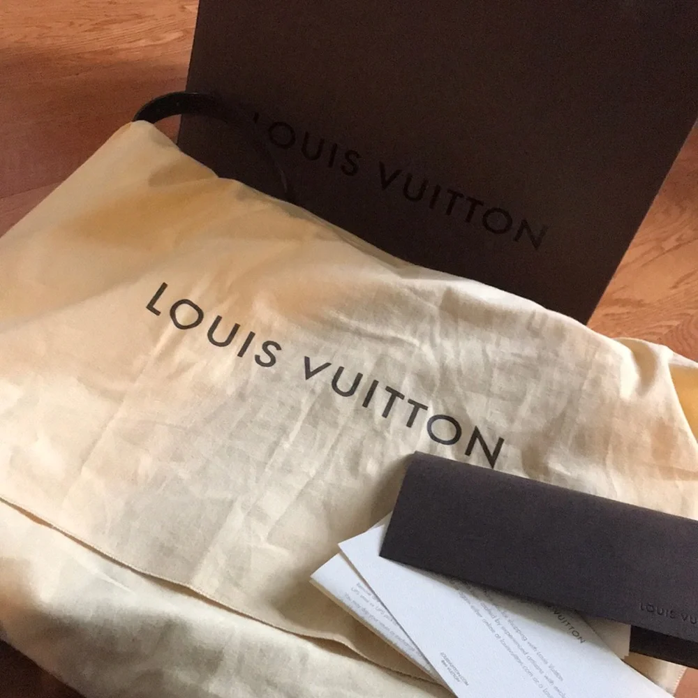 Louis Vuitton Brown Damier Ebene Keepall Travel Bag 55
